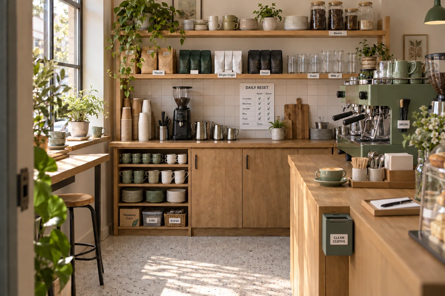 Generated concept: a possible improved arrangement for Everyday café