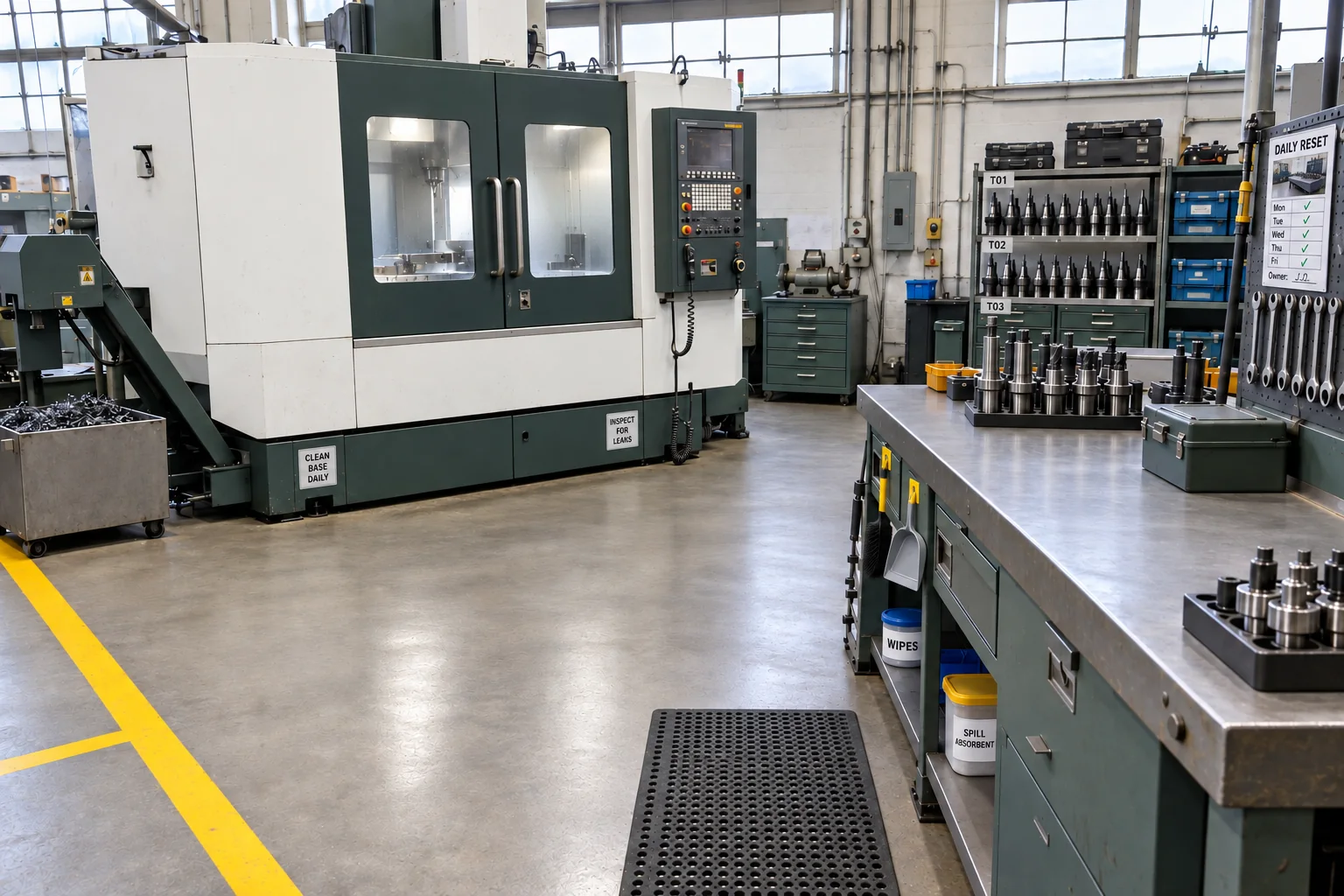 Generated improvement concept: A tool room ready for the next job