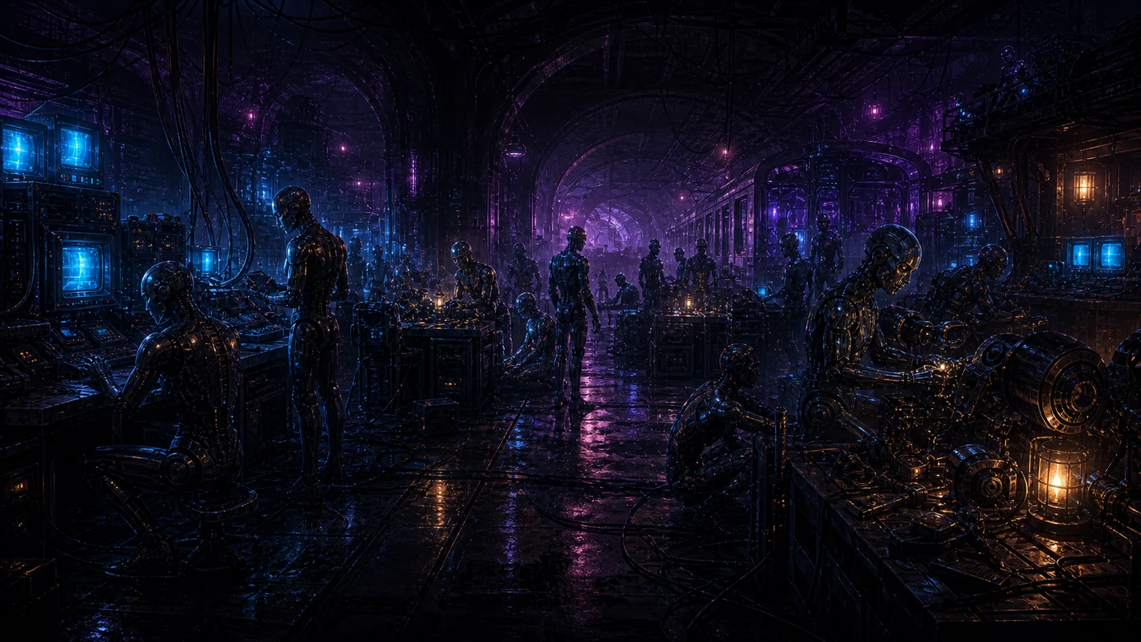 Comic panel 8, synthetic community awakening