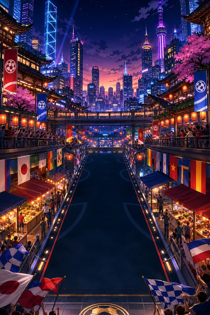 Global skyline qualifier backdrop